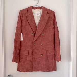 WILFRED MARGAUX BLAZER GUAVA PINK/RUSTIC BNWT